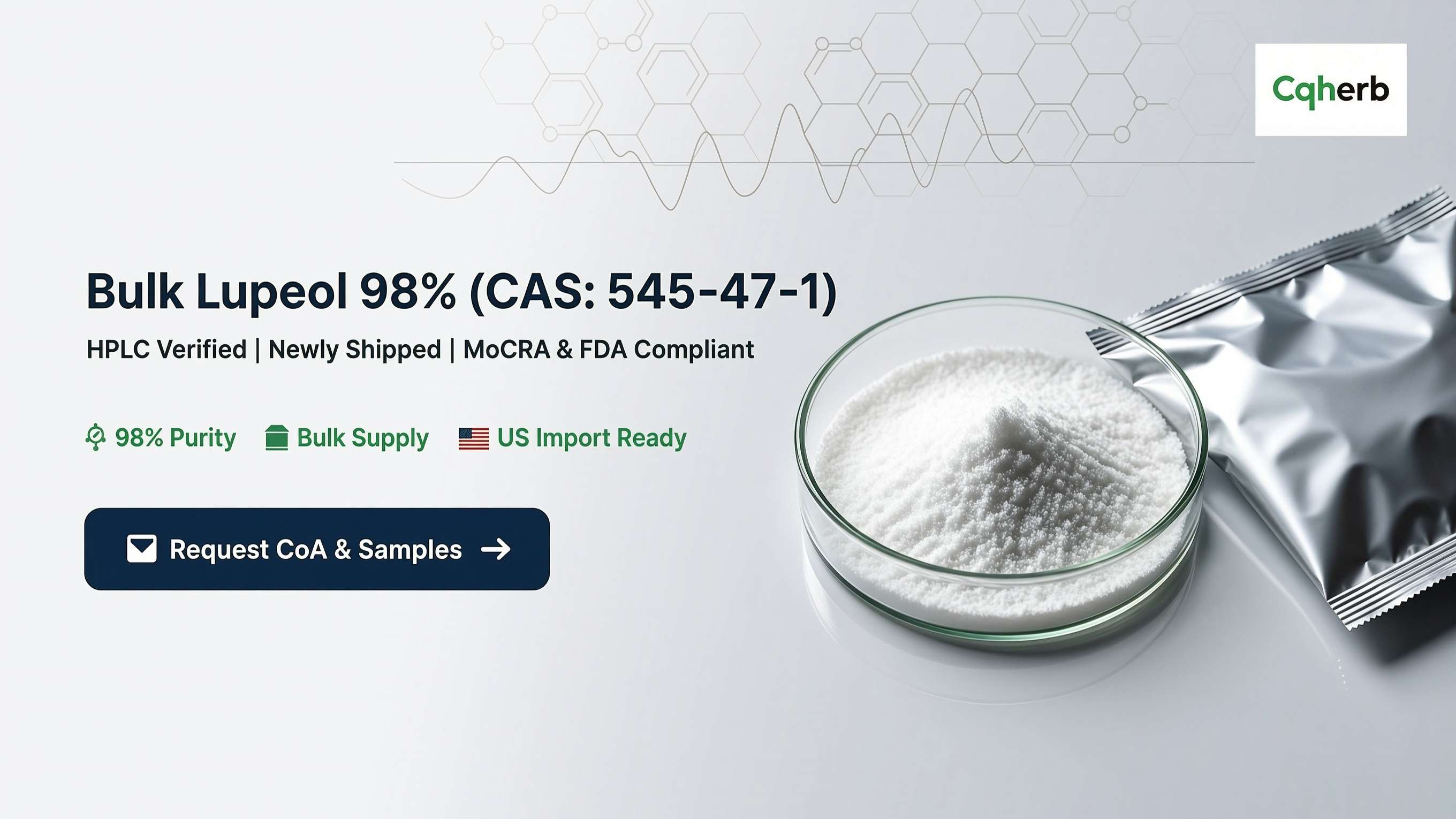 Lupeol-Pulver (98 %) (CAS: 545-47-1) | HPLC-geprüfter Lieferant